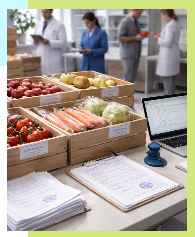 Сертификация овощей и фруктов в Миассе от 8645 р. | Алешин-Мсс