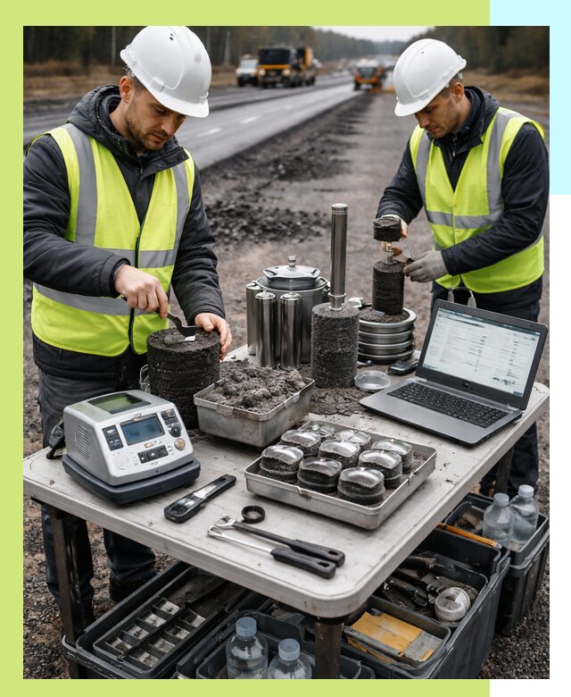 Сертификация асфальта: испытания и подтверждение в Миассе