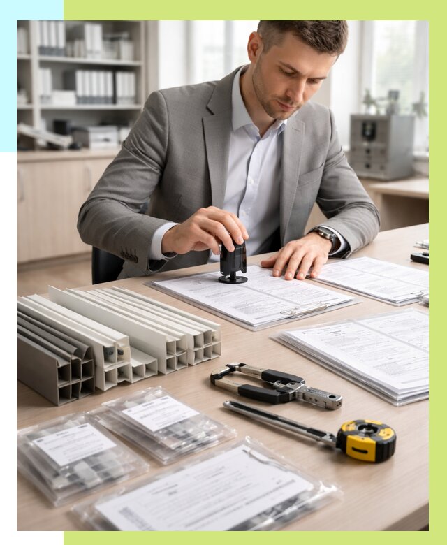 Сертификация ПВХ продукции в Миассе от 8645 р., Алешин-Мсс