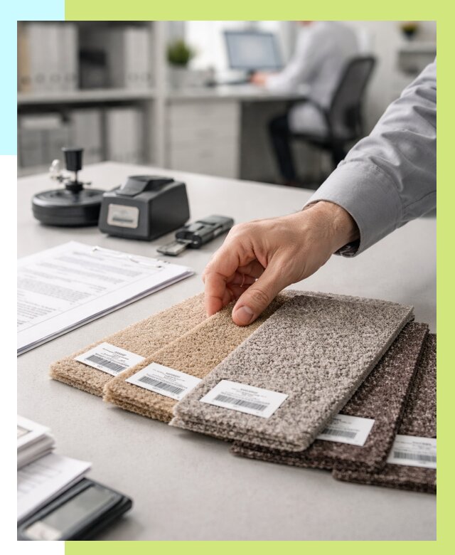 Сертификация ковролина в Миассе от 15255 р., Алешин-Мсс