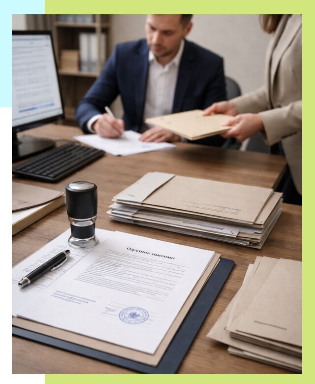 Отказное письмо для таможни в Миассе от 3051 р, Алешин-Мсс