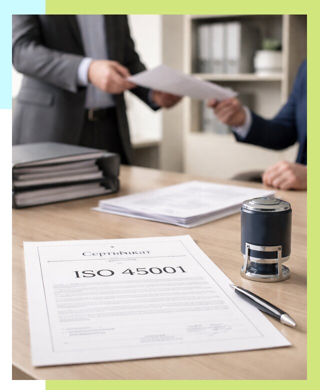 Сертификат ISO 45001 в Миассе под ключ от 45765 р. | Алешин-Мсс